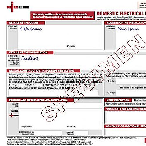 Electrical Safety Certificates in London